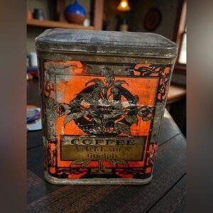 Vintage A.M McLaren Coffee Tin Guelph Ontario